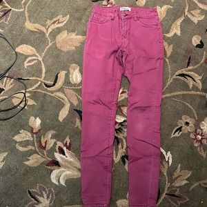 Bluespice size 3 maroon colored skinny jeans